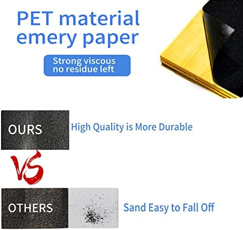 Asewotos Self adesive Emery Paper, lixa substituível de stickback, arquivos de pregos para manicure e pedicure-acabamento, arranhão