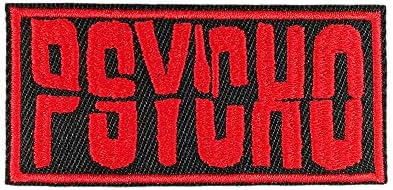 Filme de pico de fofo Psycho 1960 Antigo filme bordado ferro bordado em patch para camiseta Backpack