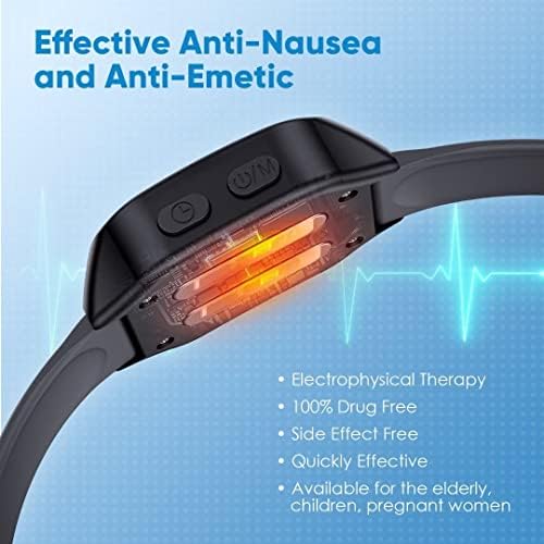 Pulseira anti-náusea do dispositivo de verdadeiro, estimulador muscular eletrônico eficaz, enjoo, alívio rápido, doença
