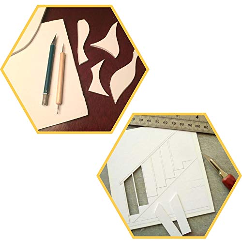 Folha de PVC expandida - 2 pacote - espuma rígida leve - 3mm - 12 x 12 polegadas - branca - ideal para sinalização, exibição