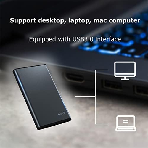 DLOETT 2.5 HDD Mobile Hard disco rígido USB3.0 Disco rígido móvel longo 500 GB 1 TB 2TB de armazenamento portátil