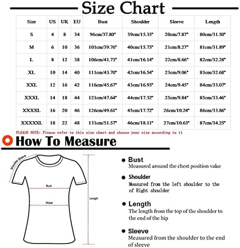Pescoço redondo feminino mais camisetas T T Top de cor curta casual de manga curta Tops básicos Tees Blusa da praia 2023