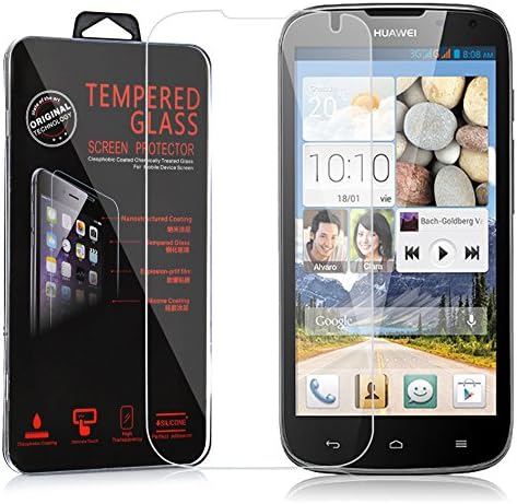 O vidro temperado de Cadorabo compatível com Huawei Ascend G610 em alta transparência - Proteção da tela 3D Touch Compatível com