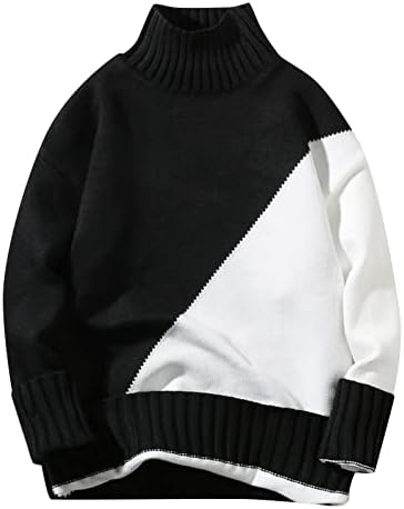 Dudubaby Moda Casual Manga longa Cor de pescoço redondo do suéter masculino Pullover solto