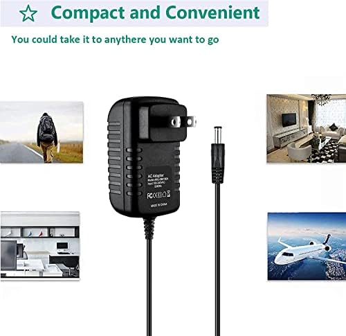 Adaptador CA de Tech-Tech Compatível com 2.4 Digital Ir Baby Monitor Video Talk Camera Power Supply Supply Cord