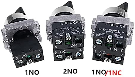 Neyens 22mm XB2-BD21 BD23 BD25 BD33 BD45 BD53 1NO/2NO/1NO1NC 2/3 Posição Automalando/Redefinir o botão seletor de redefinição