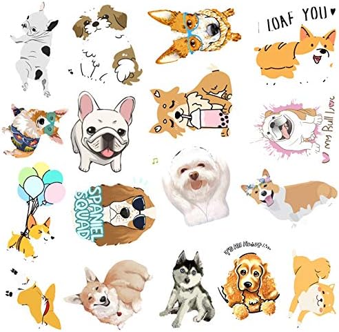 Adesivos de cães - adesivos de parede de 50pcs para crianças adultas fofas de ouro fofo kawaii vsco garotas adesivos