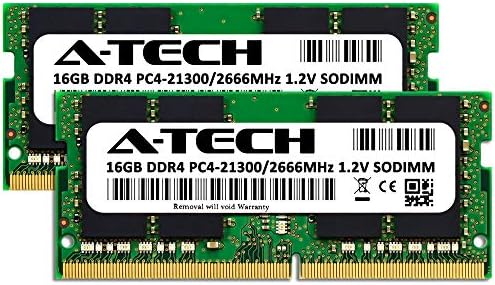 A-TECH 32GB RAM PARA MSI GE75 RAIDER 9º GEN GEFORCE RTX | DDR4 2666MHz PC4-21300 NON ECC SO-DIMM 1.2V-Kit de atualização