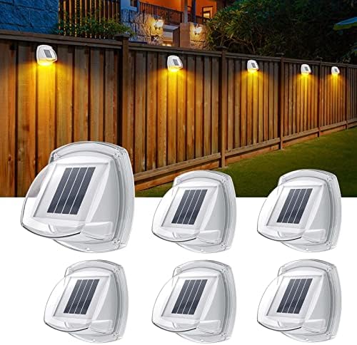 Luzes solares de cerca ao ar livre: Upgrade 8 LEDs Luzes de parede externa Luzes de parede solar Luz de decoração de decoração para