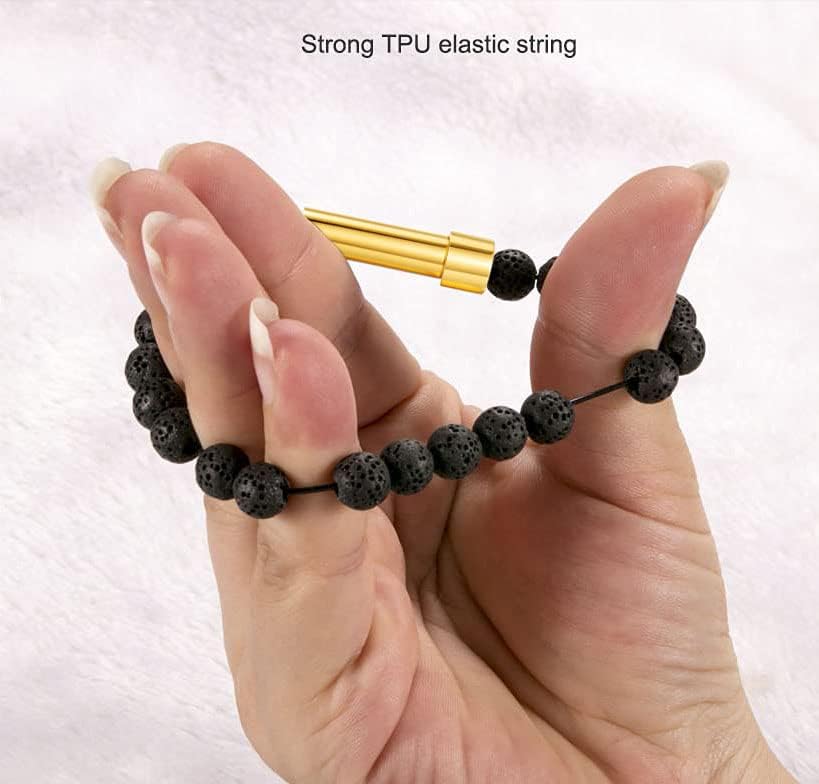 Besttern inspirador pulseira de miçangas para mulheres cápsula de intenção de aço inoxidável pulseira de amizade