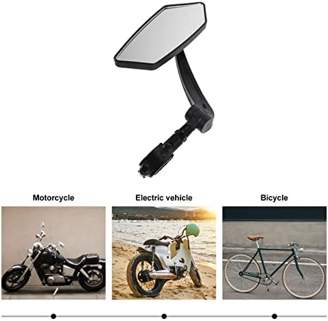 Inoomp Electric Bike espelho esquerdo Mountain Bike Mirror Trowview Mirror Minfling Mirror para guidão preto