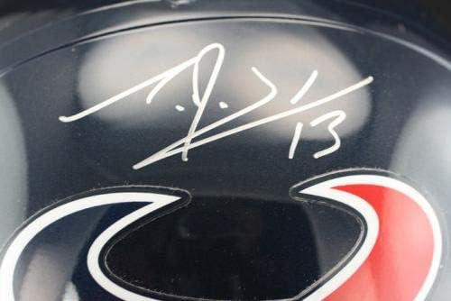 T.J. Yates assinou Houston Texans f/s capacete de capacete PSA/DNA autografado - Capacetes NFL autografados autografados