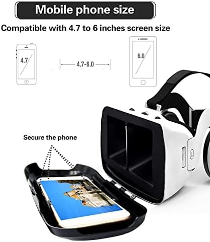 Fone de ouvido nuopaiplus vr, fone de ouvido VR 3D Realidade virtual óculos