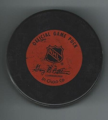 Kris Draper assinou o estilo Detroit Red Wings Game Puck - Autografado NHL Pucks