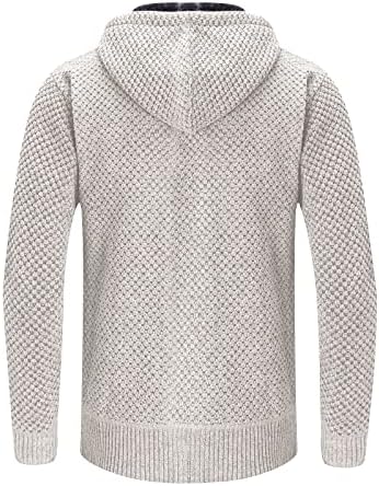 Sweater xzhdd cardigan para masculino, jacket com capuz quente de inverno capa de cashmere fleece zipper casual casual fit jumper casat