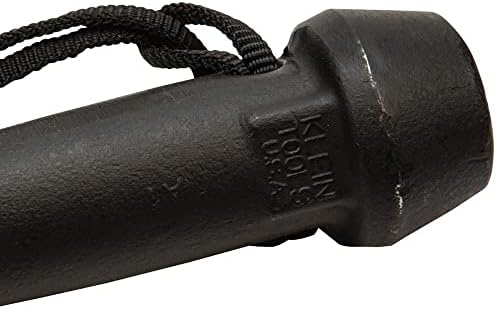 Klein Tools 3255Tt Bull Bull Pin feito de aço forjado e time com acabamento preto e orifício de amarração, 1-1/4 polegadas