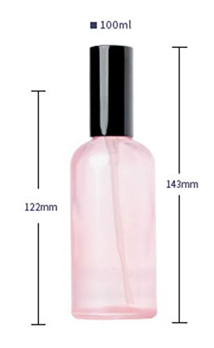 Quupy 2pcs 100ml/3,4oz vazio de vidro reabastecido Purfume Spray Garmane Recipriar frascos com névoa fina para amostras