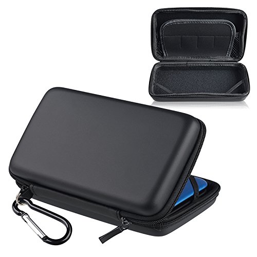 EveryDaysource Compatível com Nintendo 3DS XL / LL Black Eva Case com pulseira preta grátis