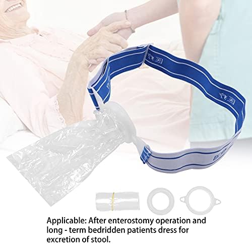 Sacos de colostomia de 100pcs, bolsas de cuidados com a ostomia de silicone amigáveis ​​para a pele