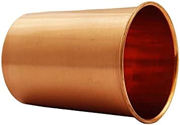 Atração Coloque o copo de cobre, revestido com laca, design simples, conjunto de 4, 300 ml cada