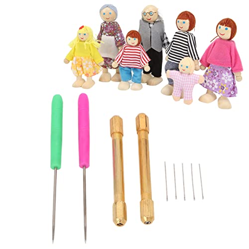 Cabelo do cabelo da boneca Preparação de agulha de cabelos de boneca Diy Ferramentas de peruca de cabelos de boneca Awl Acessórios
