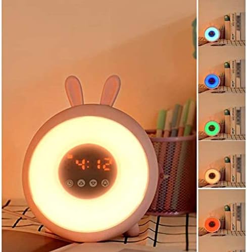 UXZDX Bunny Rabbit Bedge Lamp, lâmpada de silício de animal de animal recarregável USB para crianças Lâmpada de atmosfera infantil