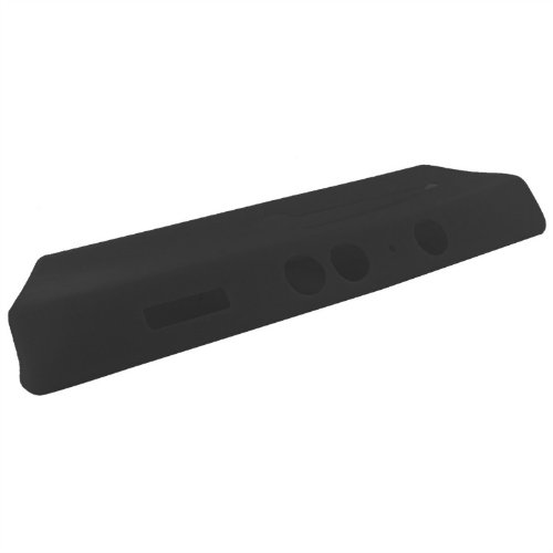 Eforbuddy Silicone Soft Protective Skin Case Caso para Microsoft Xbox 360 Kinect, Black