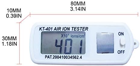 Helyzq Display Digital Display Detecção de ar eletrônico Testador de íons de oxigênio negativo