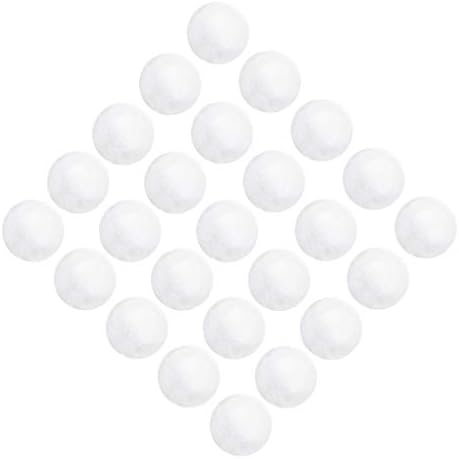 Decoração de Natal de Nuobester 180pcs espuma branca para artesanato esfera Modelagem de poliestireno branco bolas lisas para