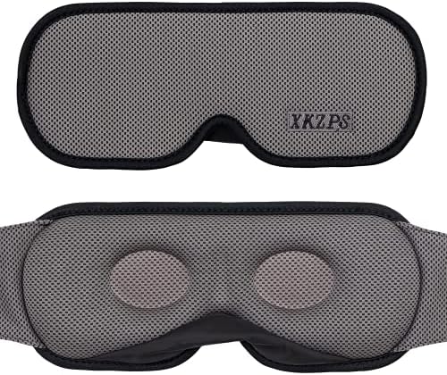 XKZPS Máscara para os olhos do sono para homens, máscara de dormir com contornos em 3D, máscara de olho suave e confortável