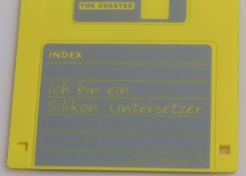 PHT Silicone Retro 3,5 polegadas Discos de disquete para bebidas de clima, 4,7 x 3,6 , conjunto de 6 inglês, chinês,
