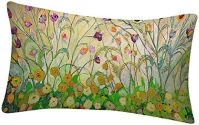 Tampa de travesseiro de impressão de flores retângulo - sofá -cama de decoração caseira festival de almofadas de almofada de almofadas