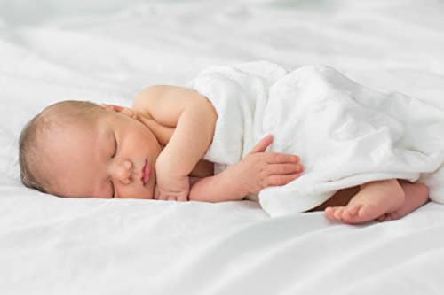 Jonley Fleece Baby Blain White | Swaddle infantil Minky | Unissex para recém -nascido, bebê/criança, 30x40inch