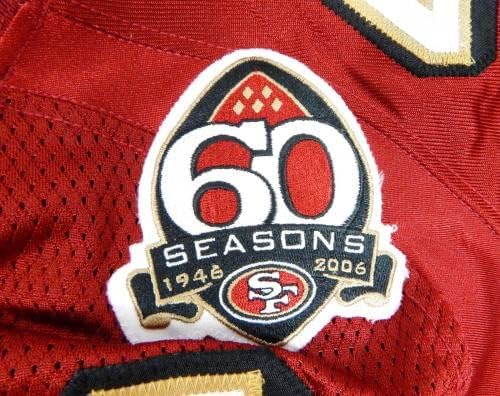 2006 SAN FRANCISCO 49ers Chris Hetherington 44 Jogo emitiu camisa vermelha 60 S