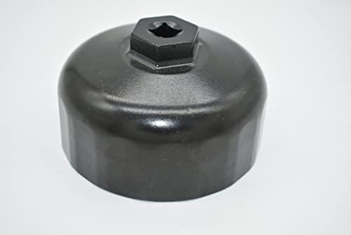Chave de filtro de óleo de liga de alumínio de 3/8 de 3/8 16 flauta x 86,6 mm para remoção de óleo do motor do veículo