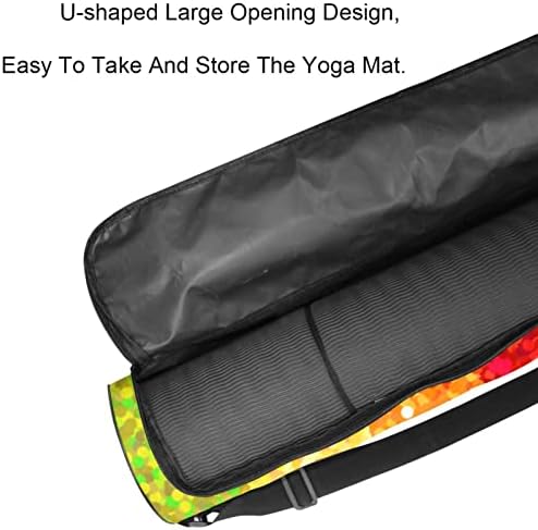 Exercício ioga tapete de transporte de bolsa transportadora com alça de ombro colorido listras de ioga saco de tapete de ioga