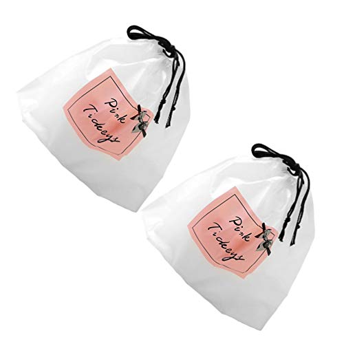PretyZoom Facial Cotton Tissue Disponível Face Towel Facial Cleansing Panos de toalhetas com bolsa de cordão 2 pacotes