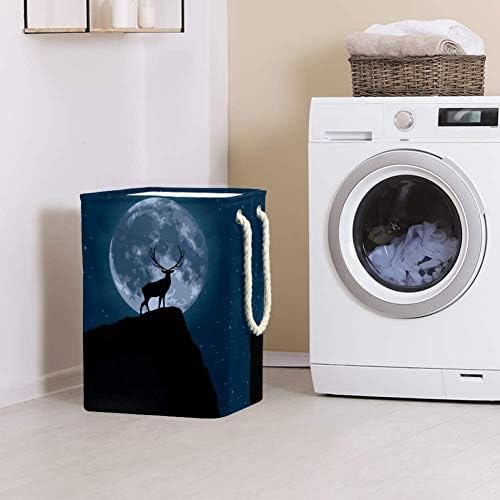 Recosiva Indomer no Moon 300d Oxford PVC Roupas à prova d'água cesto de lavanderia grande para cobertores Toys de roupas no quarto