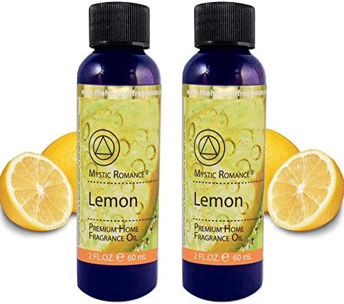 2 Lemon Citrus Scent Aromaterapy Oil Oil Home Fragrância Arfusor de Air Burner 2oz