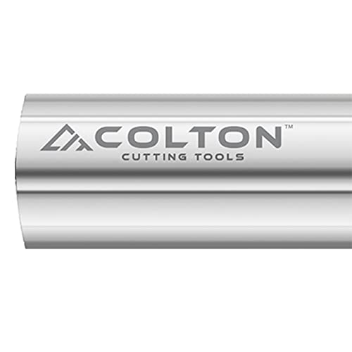 Ferramentas de corte de Colton 63053 | Moinho de extremidade de carboneto 4 0,120 Raio final padrão CCT-1 revestido 1 diâmetro x 1-1/2