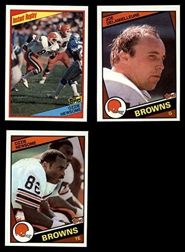 1984 Topps Cleveland Browns quase completo conjunto de equipes Cleveland Browns-Fb NM/MT Browns-FB