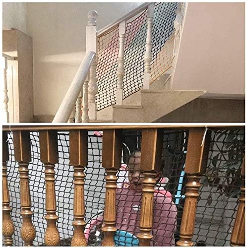 Happlignly Professional Staer interna Varanda infantil rede anti-queda, escada de segurança infantil líquido de nylon colorido rede