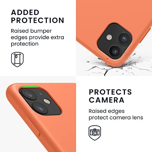 Caixa de silicone da Kwmobile TPU Compatível com Apple iPhone 11 - Case de telefone fino com acabamento suave - Summer Orange