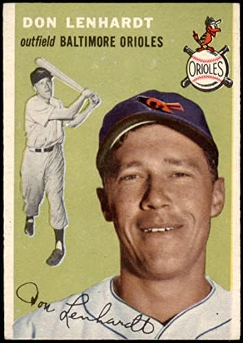 1954 Topps 157 Don Lenhardt Baltimore Orioles Dean's Cards 5 - Ex Orioles