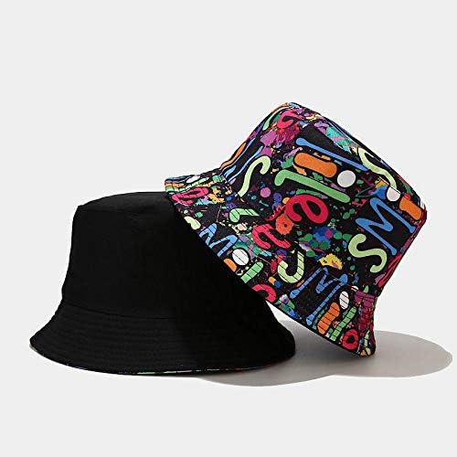 Wybaxz boné de boné adulto impressão chapéu de moda chapéu chapéu de balde chapéu de pescador de pescador de sol do solas