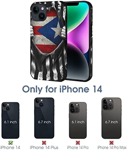 Capa de capa de telefone personalizada da bandeira American Puerto Rico para iPhone 14/iPhone 14 Pro/iPhone 14 Plus/iPhone 14pro Max