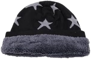 Llktrd chapéu de gorro com chapéu de inverno em estrela para homens e mulheres melhor presente