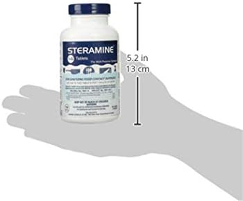 Comprimidos de higienização quaternária de esteramina - 150 comprimidos de desinfetante por garrafa, 3 garrafas