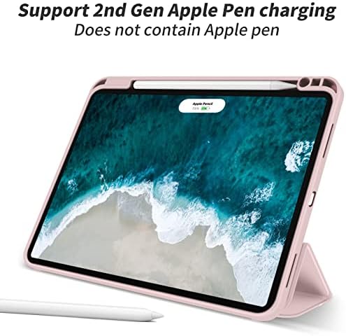 Kenke Case for iPad Air 5th Generation / iPad Air 4th Generation 10,9 polegadas com porta -lápis, ID de toque de suporte,