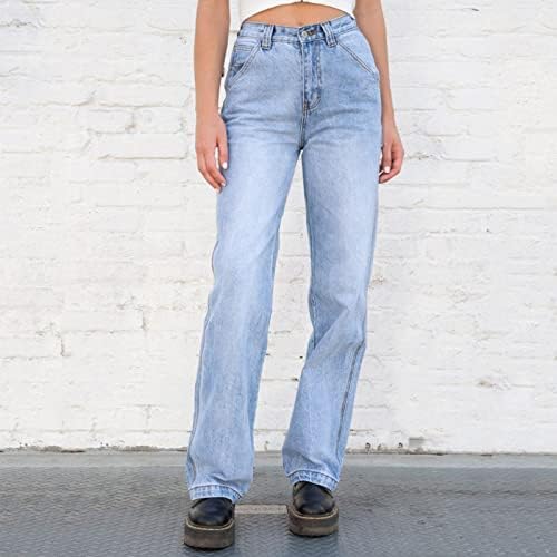 Miashui feminino jeans feminino moda alta cintura